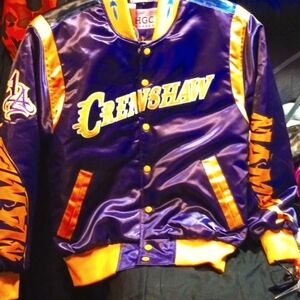 HGC Purple And Gold Varsity Satin Jacket Men's Sze S. Mamba Mentality, NWT